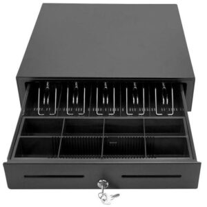 Automatic Metal POS system Cash Register Drawer 5 Tray Note Bills 5 Bill Coins
