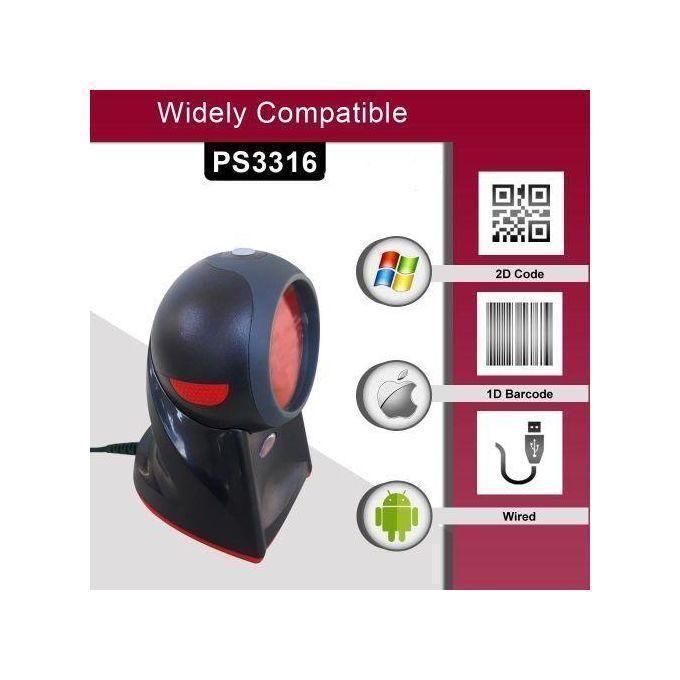 Syble 2D Omni Barcode Scanner Hand Free For Supermarket & Retail Shop - Image 3